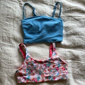 XS Aerie Swim Bandeau Top Lot of 2 Longline Removable Straps
